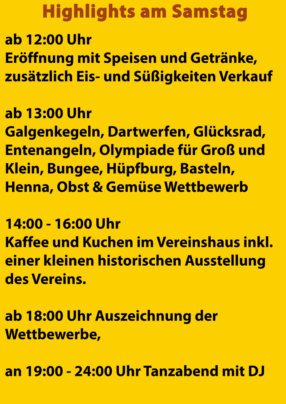 Die Highlights des Sommerfest 25 in der KGV am Walde am Samstag